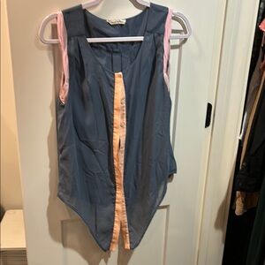 Stylish Blue Sleeveless Top